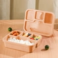 thumbnail image 1 of UsTZtai under $5 4-Compartment Snack Box, Plastic Food Storage Container with Lid, Kids Lunch Box for School Picnic, 1 of 6
