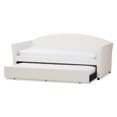 thumbnail image 3 of Pemberly Row Faux Leather Twin Daybed with Trundle, Kids, White, 3 of 4