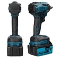 thumbnail image 2 of High Torque 21V Cordless Electric Impact Wrench with Brushless Motor, Adjustable Speed, Reverse Function, LED Light, and Battery Indicator for Automotive and Woodworking Applications, 2 of 6