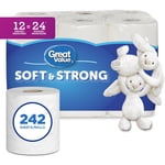 Great Value, Ultra Papier hygiénique souple, 12 Double égal 24 rouleaux
