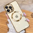 thumbnail image 1 of JUESHITUO Magnetic for iPhone 13 Pro Max Case with Full Camera Protection[Never Yellow][No.1 Strong N52 Magnets][Military Grade Drop Protection]6.7"Gold, 1 of 7