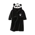 thumbnail image 2 of LSLJS Boys Girls Robe Kids Flannel Hooded Bathrobe Sleepwear Toddler Plush Robes With Belt, Kids Robe, 2 of 3