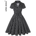 thumbnail image 1 of Robe Vintage d'Été pour Femmes Imprimé Perroquet 2024 Robe de Soirée Rétro Verte Rockabilly Années 50 60 Robe d'Été, 1 of 7