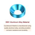 thumbnail image 4 of Unique Bargains Lot de 30 Rondelles à Encastrer M5 en Alliage d'Aluminium Anodisé pour Finition, Bleu Ciel, 4 of 4
