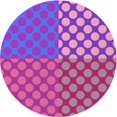 thumbnail image 1 of Ahgly Company Tapis d'Intérieur Ronds Transitionnels Lavables à la Machine, Rose Néon, 5 Pieds Rond, 1 of 7