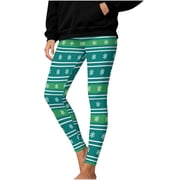 zbxnLI Womens Striped Christmas Leggings High Waist Leggings Workout Running Yoga Pant for Women Stretchy Pants