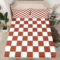 thumbnail image 2 of Erosebridal Check Plaid Sheet Set Full, Geometric Bedding Sets Full Size, Farmhouse Gingham Decor 4pcs, 2 of 7