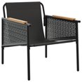 thumbnail image 2 of vidaXL Chaises de Jardin avec Coussins 2 Pcs Acier Noir, 2 of 5