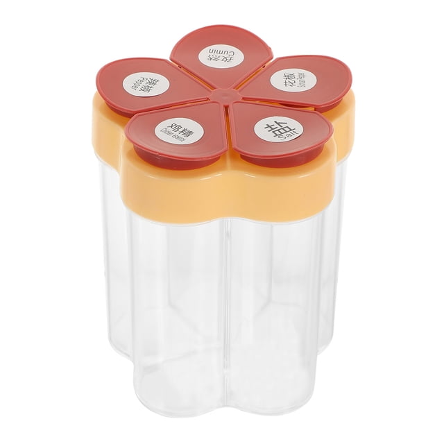 Spice Container 5 in 1 Seasoning Bottle Salt and Pepper Shaker Spice Jars for Home