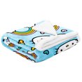 thumbnail image 4 of Hello Kitty 'Rainbows and Hearts' Silk Touch Sherpa Throw Blanket in Gift Box, 100% Polyester, 4 of 5