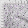 thumbnail image 2 of oneOone Georgette Viscose Purple Fabric Floral Fabric For Sewing Printed Craft Fabric By The Yard 42 Inch Wide, 2 of 4