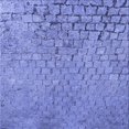 thumbnail image 1 of Ahgly Company Tapis d'Intérieur Lavable en Machine Carré Bleu Denim, 6 Pieds Carré, 1 of 7