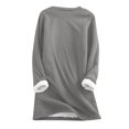 thumbnail image 4 of Hauts pour Femmes Aguichant Décontractés Mode pour Femmes Impression de Noël Manches Régulières Hiver Ample Vacances Décontracté Manches Col Rond Chemise Hauts Chandails à Capuchon d'Halloween en Liquidation, 4 of 5