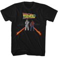 thumbnail image 1 of Back To The Future Fire Streaks Black Adult T-Shirt, 1 of 2