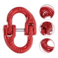 thumbnail image 2 of Miangastore Connecteur de Chaîne de Sécurité en Acier Rouge pour Usage Industriel Capacité de Charge 1,2 T, 2 of 8