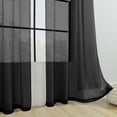 thumbnail image 4 of ZENGHUIJ Solid-Color Double-String Polyester Curtain Sheers Semi-Sheer Curtains Rod-Pocket Style Semi-Sheer Curtains, 4 of 6