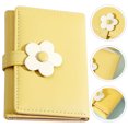 thumbnail image 3 of MasteelfCA Simple Style Student Purse Flower Pattern Fashion Wallet Folding Korean Style Girl Purse, 3 of 7