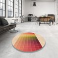 thumbnail image 4 of Ahgly Company Tapis d'Intérieur Rectangulaire Transitionnel Orange Lavable à la Machine, 2 Pieds x 5 Pieds, 4 of 7