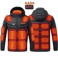thumbnail image 1 of Yusimy Veste pour Homme en Molleton Uni à Fermeture Éclair Intégrale Doublure Sherpa Col Montant Manches Longues Décontractée Chaude, 1 of 7