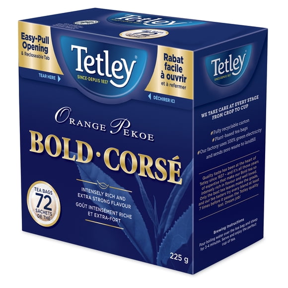 Tetley Orange Pekoe Bold Tea 72 bags