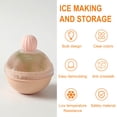 thumbnail image 3 of Amzcrzy Ice Cube Tray Ice Container Big Ice Container Manufacturing Spherical Ice Block Ice Household Food Grade Ice Box Container Ice Lattice Apartment Essentials Ice Tray, 3 of 4