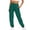 Green, variant on Clearance! Hontri Ladies Solid Color Drawstring Elastic Waist Casual Loose Foot Fleece Sweatpants Women's Casual Pants Orange M