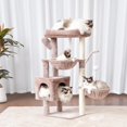 thumbnail image 2 of Cat Tree es Tower Condo with Scratching Post Cat Tower for Indoor Cats Fully Wrapped Sisal Pole Soft Platform Baskets and Dangling Toy Light HCTSW, 2 of 9