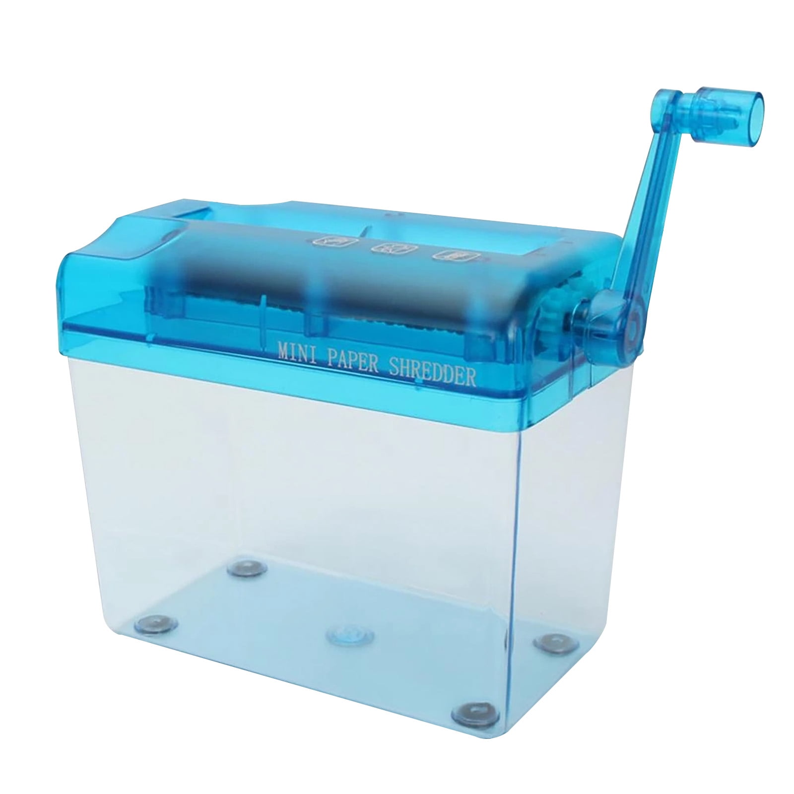 Note Blue When Ordering Mini Manual Shredder Desktop Hand-operated Document Shredder Blue