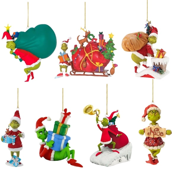 Ornements de Noël Transfrontaliers Nouveaux Noël Créatifs Suspendus Décorations de Sapin de Noël Décoration Suspendue en Acrylique Suspension 9 cm