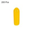 thumbnail image 3 of Unique Bargains 200pcs 4mm Rubber End Caps Cover PVC Vinyl Screw Thread Protector Round Wire Shelf Caps Yellow, 3 of 5