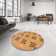 thumbnail image 4 of Ahgly Company Tapis d'Intérieur Lavables en Machine, Carrés, Oranges Transitionnels, 5' Carrés, 4 of 7