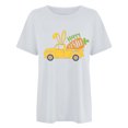 thumbnail image 4 of RKSTN Hauts Grande Taille pour Femmes 2024 Mode d'Été Col Rond T-shirt à Manches Courtes Décontracté Ample Blouse Imprimée Graphique de Voiture de Pâques Hauts, 4 of 4