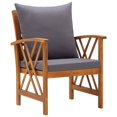 thumbnail image 3 of vidaXL 5 Piece Garden Lounge Set with Cushions Solid Acacia Wood, 3 of 5