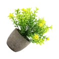 thumbnail image 2 of Decodeary Green Eco-friendly Artificial Money Tree In Pot Long-lasting Durability Realistic Appearance yellow babysbreath 1Set, 2 of 6