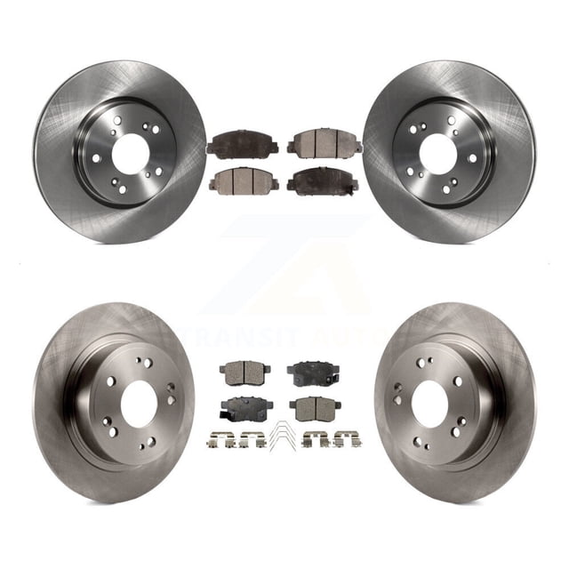Transit Auto Front Rear Disc Brake Rotors and Ceramic Pads Kit for Car Honda Accord K8T-102568