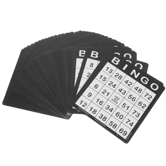CIMAXIC Party 50pcs Bingo Cards Bingo Game Cards For Family Fun Interactive Plaything For Kids And Adults Carnival Party Favors For Parties And Gatherings,5.24"X4.84"X0.02"