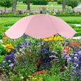 thumbnail image 3 of Large Garden Parasol for Potted Plants | Outdoor Sun & Rain Protection Umbrella with Stake | 47" Shade Canopy | Durable Metal Frame & Rubberized Cloth Cover, 3 of 5