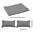 thumbnail image 3 of Birdeem Queen Size Sheet Set 3 Piece, 100% Polyester Bed Sheets with Pillowcases, Wrinkle Resistant & Easy Care Solid Color Bedding, Soft Breathable Sheets for Comfortable Sleep, 3 of 9
