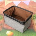 thumbnail image 4 of Foldable Sundries Storage Basket Household Pet Toy Storage Box Dirty Clothes Holder (Black and Grey), 4 of 9