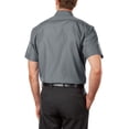 thumbnail image 3 of Van Heusen Chemise Habillée Unie en Popeline à Manches Courtes pour Homme, Gris, Encolure 15 Pouces, 3 of 4