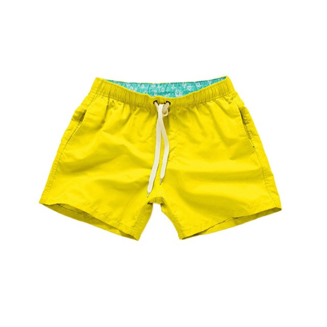 Birdeem Mens Quick Dry Beach Pants Plain Three Quarter Pants Loose Swim Shorts Workout