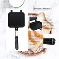 thumbnail image 3 of Ridge Monkey, Frying Pan,Double Sided Frying Pan, Non-stick Premium Iron Ceramic Coating Double Side Flip Pan Pancake Maker Household Kitchen Cookware for Pancakes Omelets French Toasts, 3 of 5