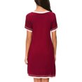 thumbnail image 3 of Robe de Nuit pour Femmes Pyjama en Coton - Femme Manches Courtes Col Rond Robe de Sommeil Chemise de Nuit Dames Été Ample et Décontractée Nuisette Pyjama, 3 of 5