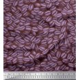 thumbnail image 1 of Soimoi Purple Rayon Fabric Coffee Beans Food Decor Fabric Printed Yard 56 Inch Wide, 1 of 1