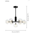 thumbnail image 2 of Xtricity - Suspension, Largeur 27,55 Pieds', de la Collection Opera, Noir, 2 of 3