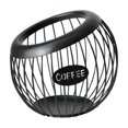 thumbnail image 1 of Large Capacity Metal Coffee Pod Holder Organizer, Countertop Storage Rack for Nespresso Capsules, Kitchen Station Accessory, 1 of 7