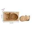 thumbnail image 3 of Oleegame 2PC Cookie Mold DIY Baking Moulds Wooden Cookie Cookie Moulds Embossing Craft Decorative Baking Tools For Christmas Thanksgiving Christmas Kitchen, 3 of 6