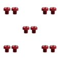 thumbnail image 2 of maskred 2 Pcs M10x1.25 Rétroviseurs Filetage Vis Boulons Bouchon Trou Rouge Positif 10mm 5Set, 2 of 6