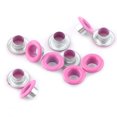 thumbnail image 2 of 100Sets 5mm Metallic Scrapbooking Eyelets Buckle Leather Craft Apparel Accessories (Fuchsia), 2 of 2