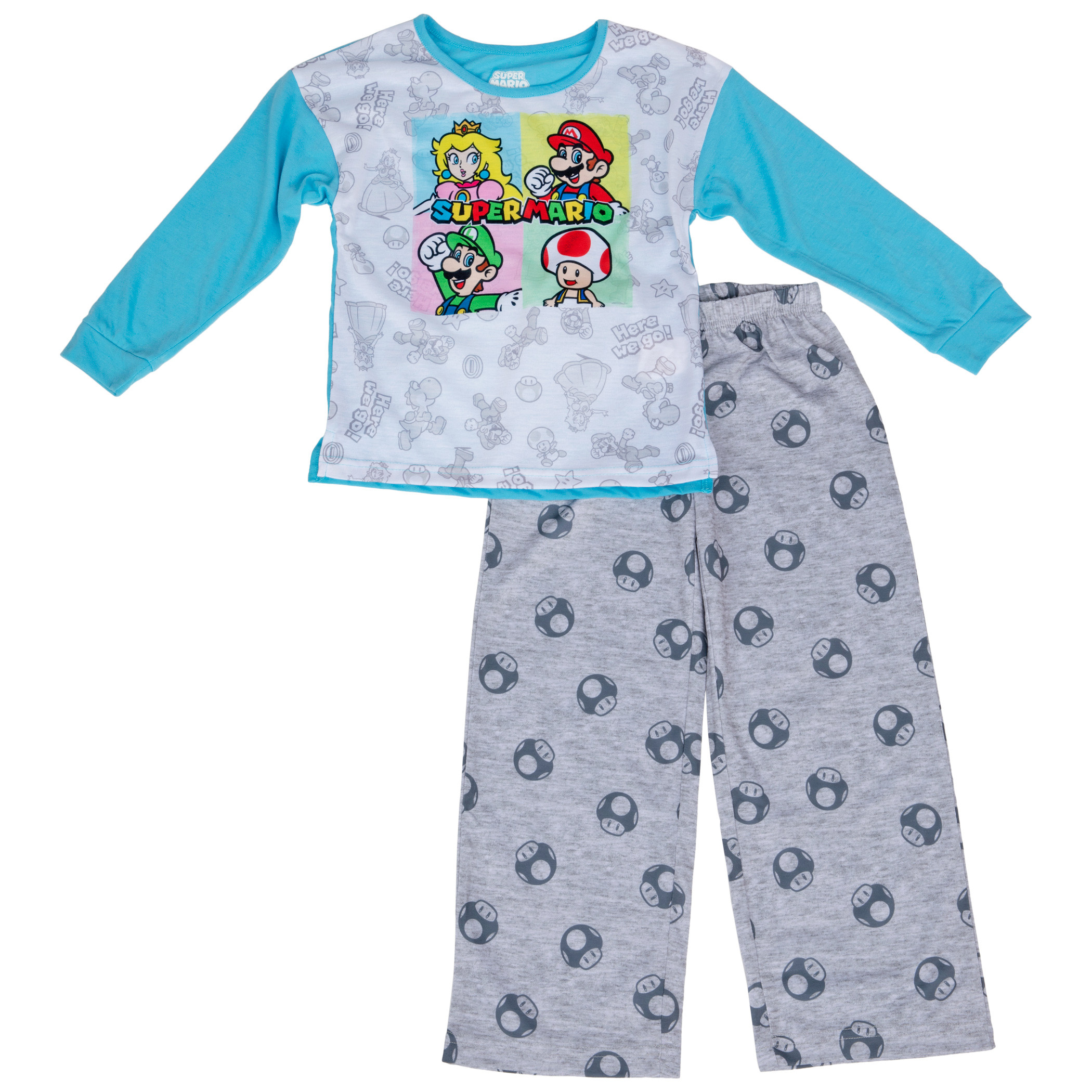 Nintendo Super Mario Pyjama 2 Pcs à Manches Longues - Taille 4